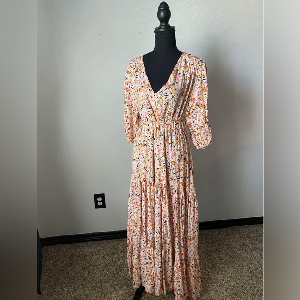 Petal & Pup Multicolor Floral Maxi Dress